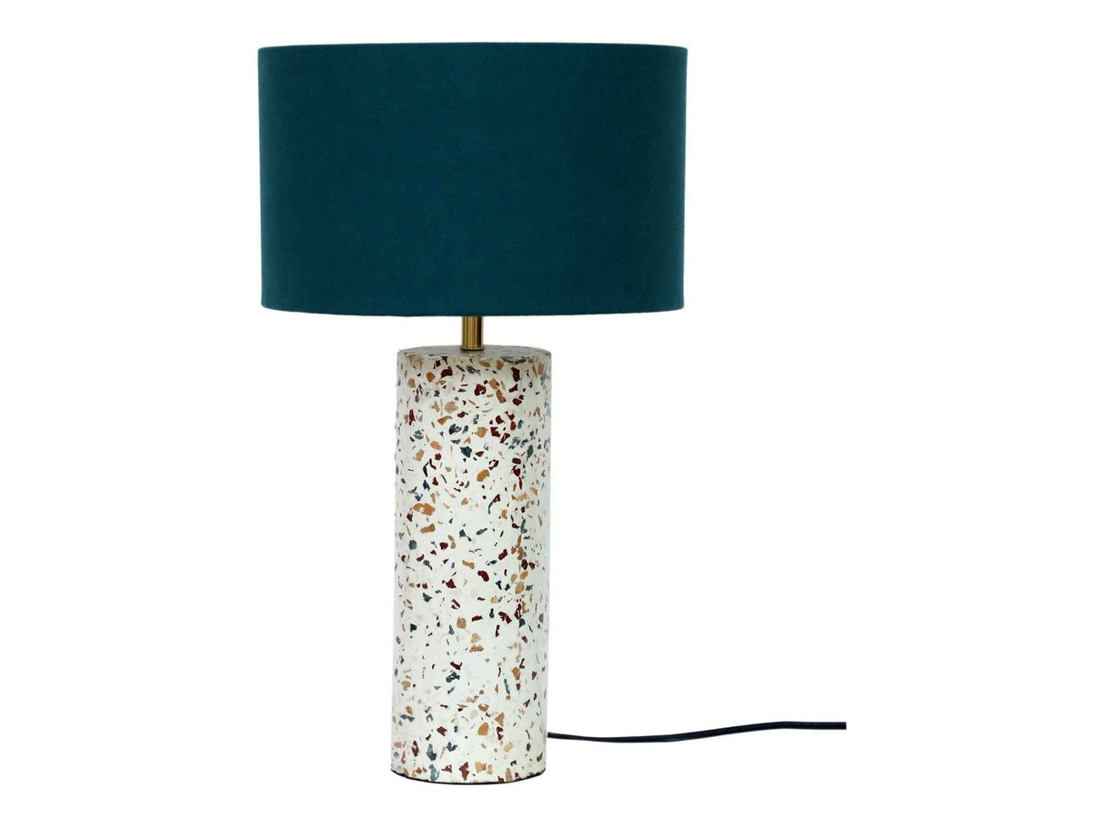 Terrazzo Cylinder Multicolor Table Lamp