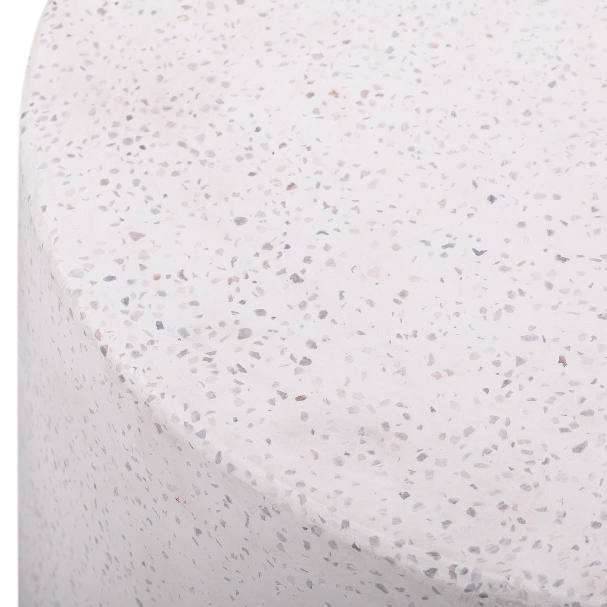 Terrazzo Light Speckled Side Table by TOV Furniture at Eve Furniture
