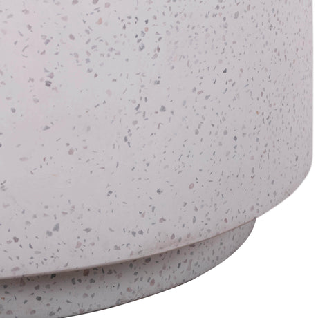 Terrazzo Light Speckled Side Table by TOV Furniture at Eve Furniture