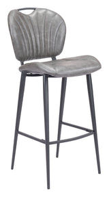 Terrence Barstool Vintage Gray by Zuomod at Eve Furniture