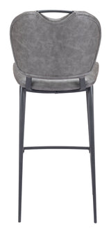 Terrence Barstool Vintage Gray by Zuomod at Eve Furniture