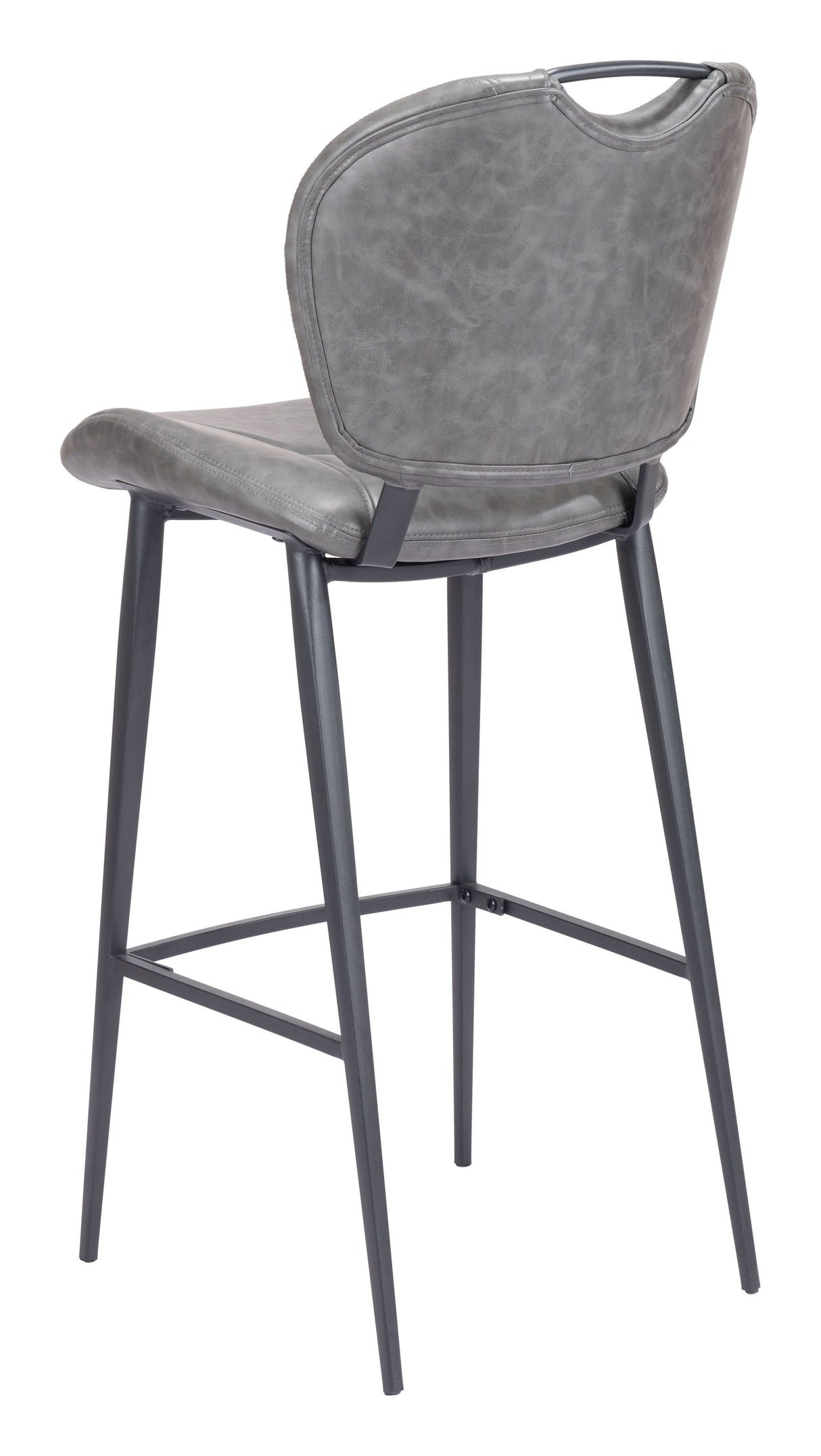 Terrence Barstool Vintage Gray by Zuomod at Eve Furniture