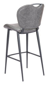 Terrence Barstool Vintage Gray by Zuomod at Eve Furniture