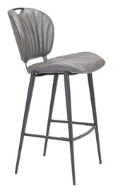 Terrence Barstool Vintage Gray by Zuomod at Eve Furniture