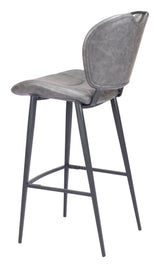 Terrence Barstool Vintage Gray by Zuomod at Eve Furniture