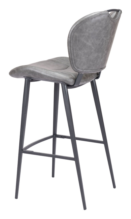 Terrence Barstool Vintage Gray by Zuomod at Eve Furniture