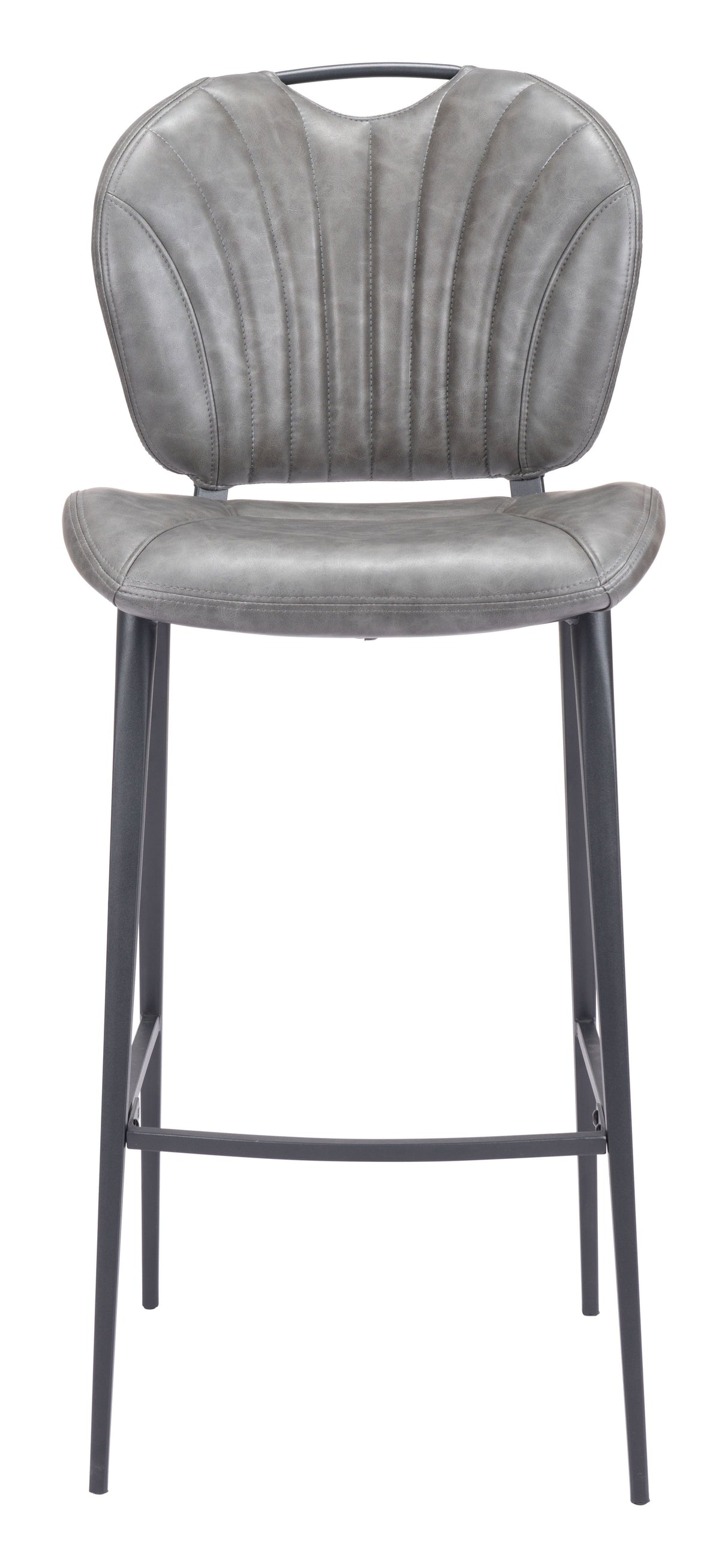 Terrence Barstool Vintage Gray by Zuomod at Eve Furniture