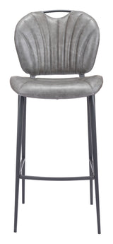 Terrence Barstool Vintage Gray by Zuomod at Eve Furniture