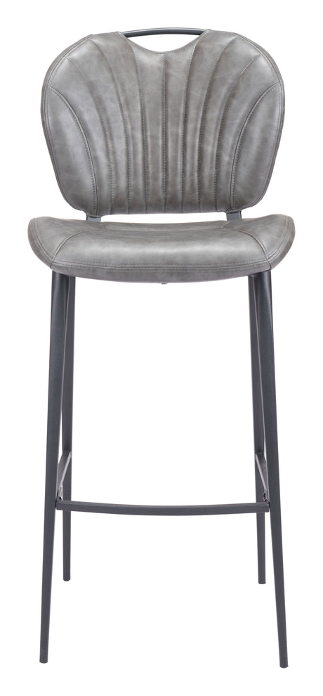 Terrence Barstool Vintage Gray by Zuomod at Eve Furniture