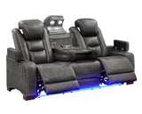 Tesla Gray 3-Piece Power Reclining Set by Happy Homes at Eve Furniture