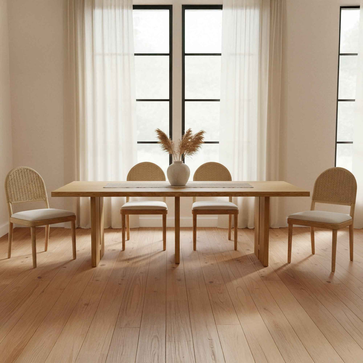 Tessa Natural Dining Table by Moe's Home at Eve Furniture