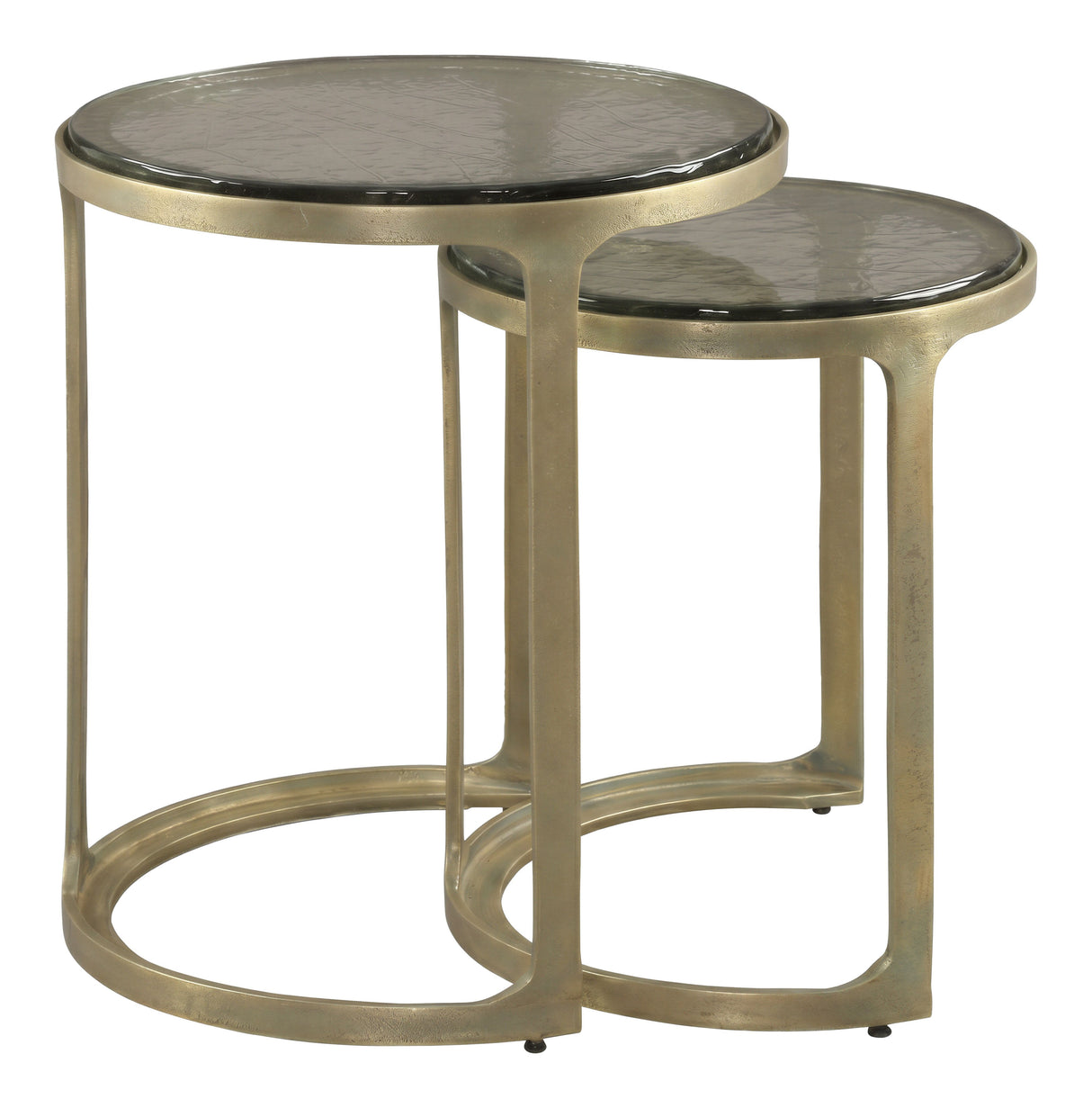 Tessa Nesting Tables Brass by Zuomod at Eve Furniture