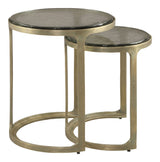 Tessa Nesting Tables Brass by Zuomod at Eve Furniture