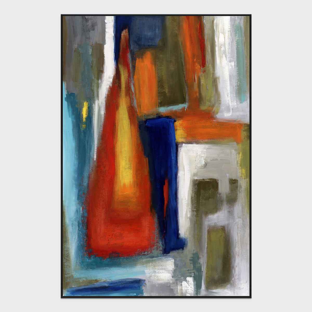 Tetris Multicolor Painting Art by Buddy Whitlock by Classic Home at Eve Furniture