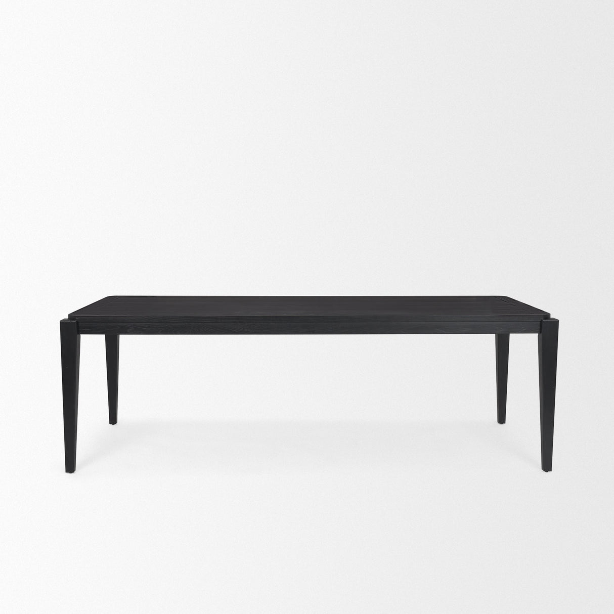 Teva Black Wood Rectangular Dining Table by Mercana at Eve Furniture