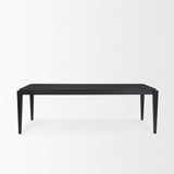 Teva Black Wood Rectangular Dining Table by Mercana at Eve Furniture