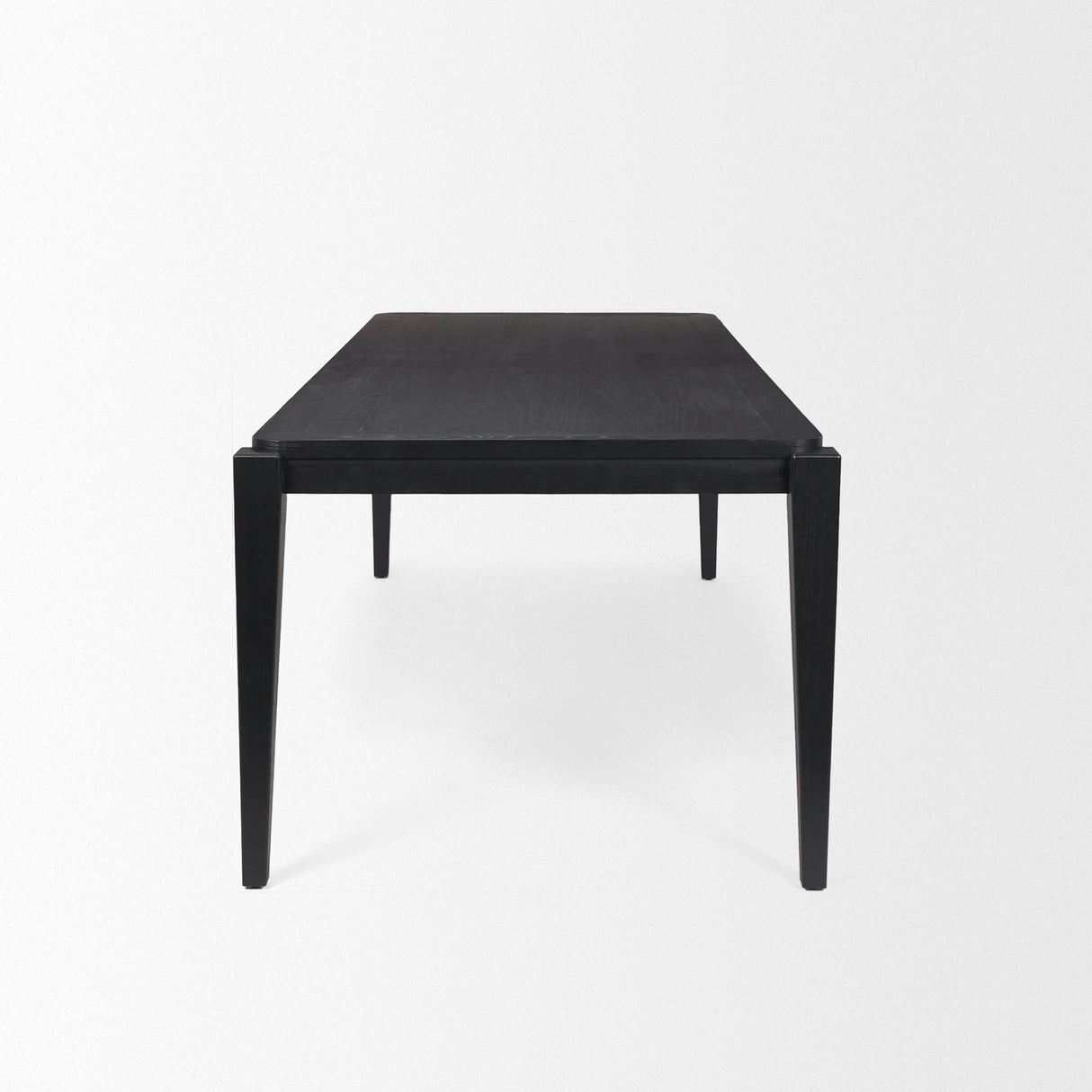 Teva Black Wood Rectangular Dining Table by Mercana at Eve Furniture