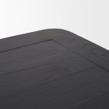 Teva Black Wood Rectangular Dining Table by Mercana at Eve Furniture