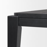 Teva Black Wood Rectangular Dining Table by Mercana at Eve Furniture