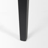 Teva Black Wood Rectangular Dining Table by Mercana at Eve Furniture
