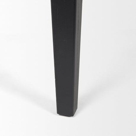 Teva Black Wood Rectangular Dining Table by Mercana at Eve Furniture