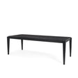 Teva Black Wood Rectangular Dining Table by Mercana at Eve Furniture