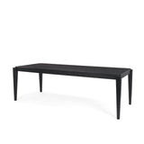 Teva Black Wood Rectangular Dining Table by Mercana at Eve Furniture