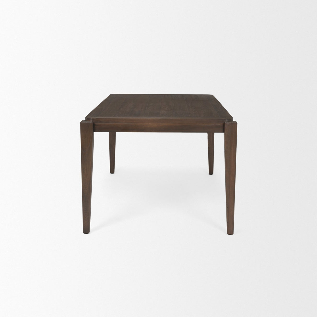 Teva Dark Brown Wood Rectangular Dining Table by Mercana at Eve Furniture