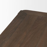 Teva Dark Brown Wood Rectangular Dining Table by Mercana at Eve Furniture