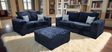 Texan Blue Oversized Living Room Set by New Era Innovations at Eve Furniture