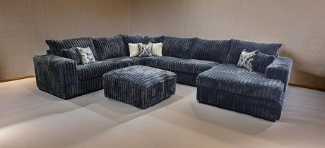 Texan Grey 4-Piece Right Arm Facing (RAF) Sectional by New Era Innovations at Eve Furniture