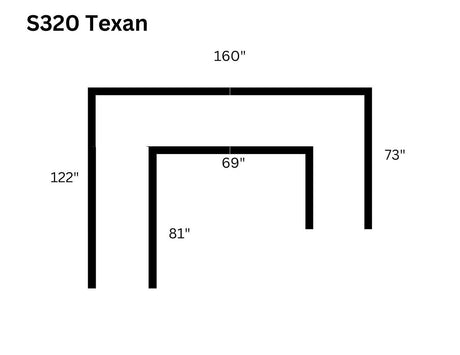 Texan Ivory 4-Piece Right Arm Facing (RAF) Sectional by New Era Innovations at Eve Furniture