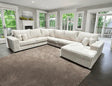 Texan Ivory 4-Piece Right Arm Facing (RAF) Sectional by New Era Innovations at Eve Furniture
