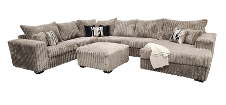 Texan Mocha 4-Piece Right Arm Facing (RAF) Sectional by New Era Innovations at Eve Furniture