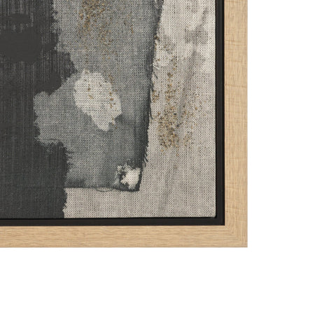 Textural Echo - Ash by Kristine Hegre Hand-Embellished Textured Framed Canvas Artwork by Mercana at Eve Furniture