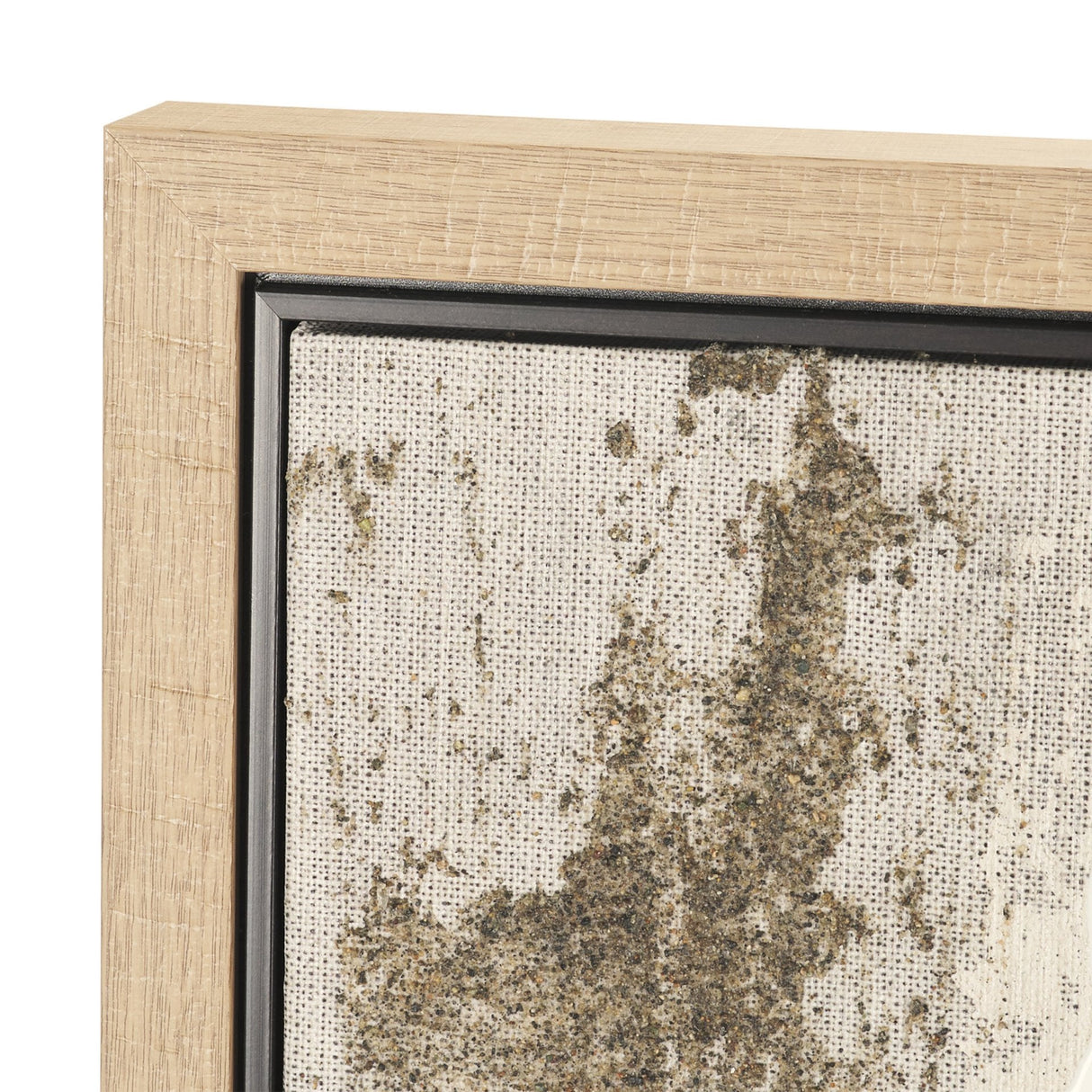 Textural Echo - Ash by Kristine Hegre Hand-Embellished Textured Framed Canvas Artwork by Mercana at Eve Furniture