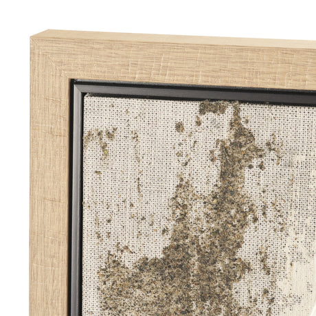 Textural Echo - Ash by Kristine Hegre Hand-Embellished Textured Framed Canvas Artwork by Mercana at Eve Furniture
