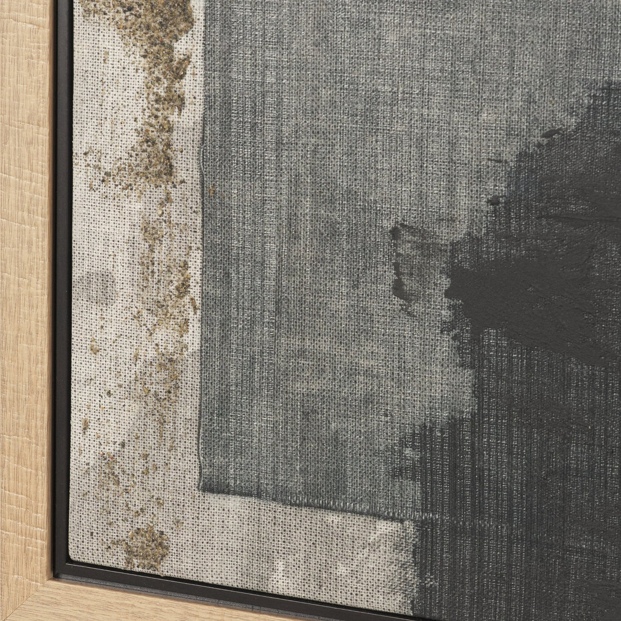 Textural Echo - Ash by Kristine Hegre Hand-Embellished Textured Framed Canvas Artwork by Mercana at Eve Furniture