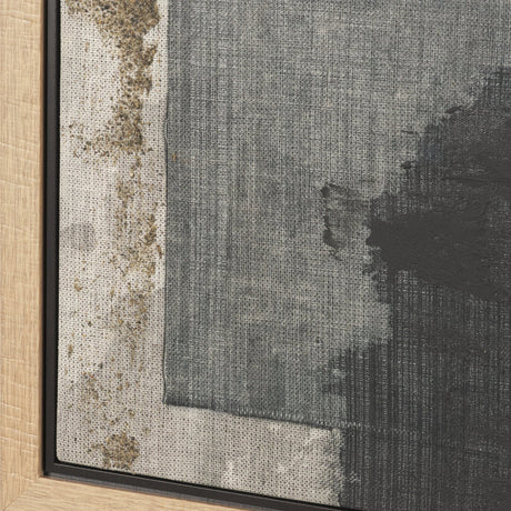 Textural Echo - Ash by Kristine Hegre Hand-Embellished Textured Framed Canvas Artwork by Mercana at Eve Furniture