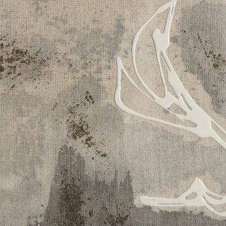 Textural Echo - Ash by Kristine Hegre Hand-Embellished Textured Framed Canvas Artwork by Mercana at Eve Furniture