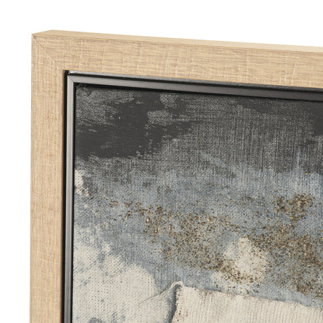 Textural Echo - Erosion by Kristine Hegre Hand-Embellished Textured Framed Canvas Artwork by Mercana at Eve Furniture