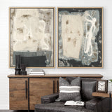 Textural Echo - Erosion by Kristine Hegre Hand-Embellished Textured Framed Canvas Artwork by Mercana at Eve Furniture