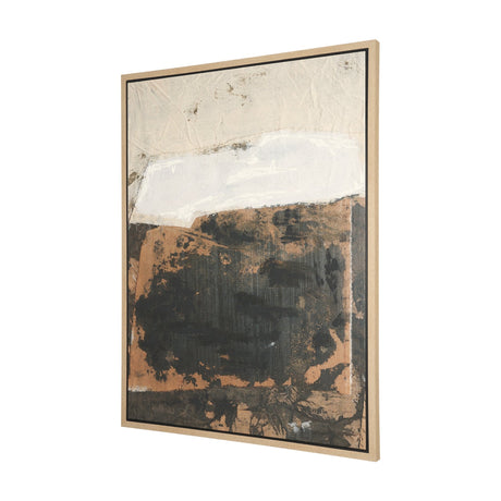 Textural Echo - Fragment by Kristine Hegre Hand-Embellished Textured Framed Canvas Artwork by Mercana at Eve Furniture