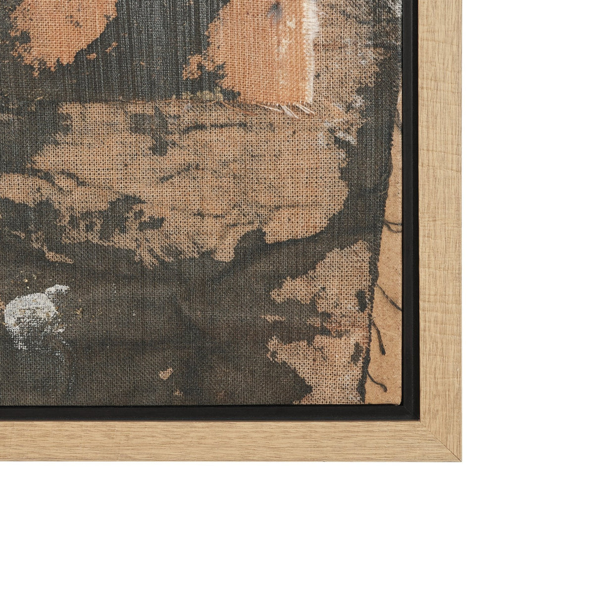 Textural Echo - Fragment by Kristine Hegre Hand-Embellished Textured Framed Canvas Artwork by Mercana at Eve Furniture