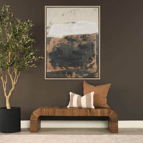 Textural Echo - Fragment by Kristine Hegre Hand-Embellished Textured Framed Canvas Artwork by Mercana at Eve Furniture