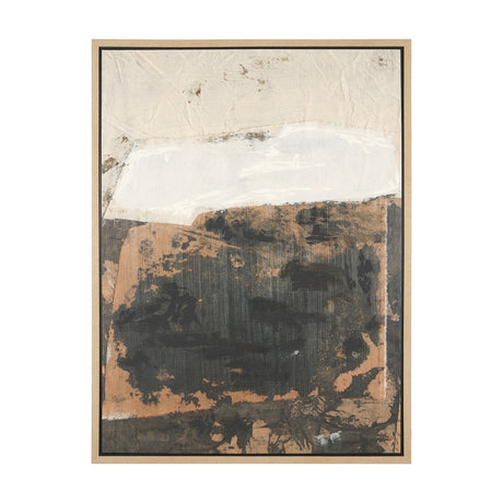Textural Echo - Fragment by Kristine Hegre Hand-Embellished Textured Framed Canvas Artwork by Mercana at Eve Furniture