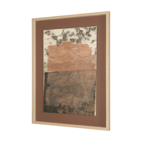 Textural Echo - Patina by Kristine Hegre Hand Embelished Textured Framed Artwork Matted under Glass by Mercana at Eve Furniture