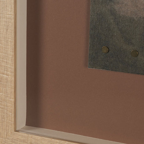 Textural Echo - Patina by Kristine Hegre Hand Embelished Textured Framed Artwork Matted under Glass by Mercana at Eve Furniture