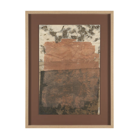 Textural Echo - Patina by Kristine Hegre Hand Embelished Textured Framed Artwork Matted under Glass by Mercana at Eve Furniture