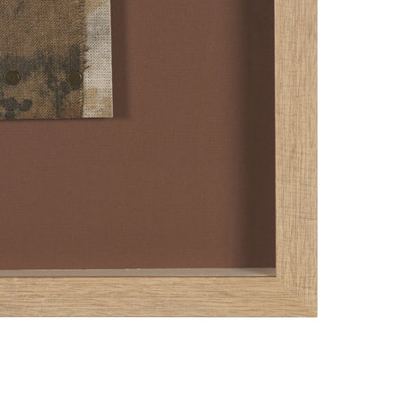 Textural Echo - Rust by Kristine Hegre Hand Embelished Textured Framed Artwork Matted under Glass by Mercana at Eve Furniture